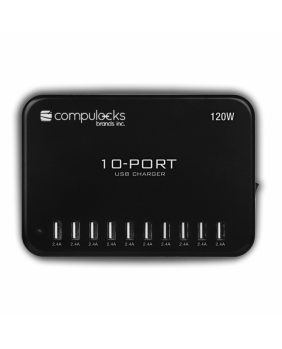 Tabletwagen 10-Port USB Charging Hub - 10 USB Charging Ports